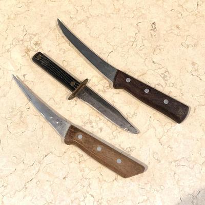 LOT 43: Collection of Nautical Decor - Wall Art, Model Ships, Forschner Knives, Glass Bottle and More