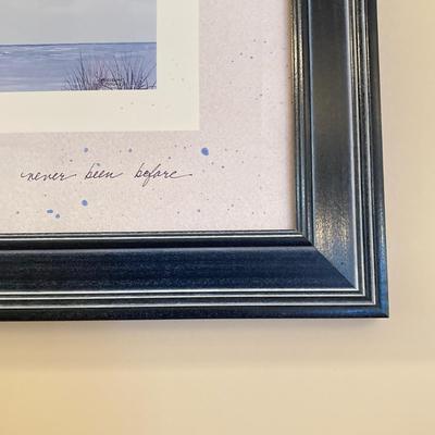 LOT 44: Nautical Collection - Signed and Framed Artwork, Made for Magnolia by Emily West Shrimp Casserole Dish, Bermuda Cutting Board,...