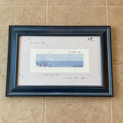 LOT 44: Nautical Collection - Signed and Framed Artwork, Made for Magnolia by Emily West Shrimp Casserole Dish, Bermuda Cutting Board,...