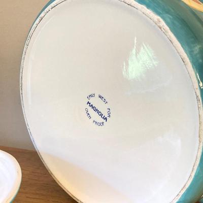 LOT 44: Nautical Collection - Signed and Framed Artwork, Made for Magnolia by Emily West Shrimp Casserole Dish, Bermuda Cutting Board,...