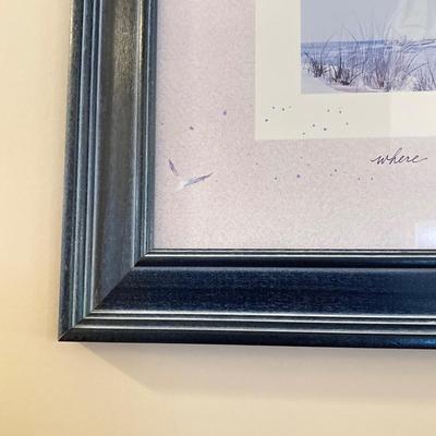 LOT 44: Nautical Collection - Signed and Framed Artwork, Made for Magnolia by Emily West Shrimp Casserole Dish, Bermuda Cutting Board,...