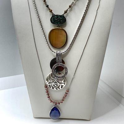 LOT 49: Fashion Jewelry Collection - Pendant Necklaces (Chico's) and More