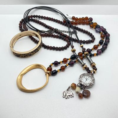LOT 49: Fashion Jewelry Collection - Pendant Necklaces (Chico's) and More