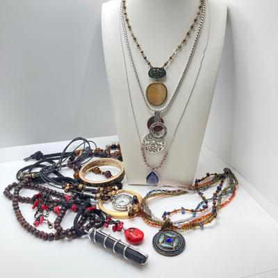 LOT 49: Fashion Jewelry Collection - Pendant Necklaces (Chico's) and More