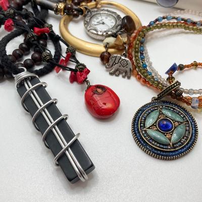 LOT 49: Fashion Jewelry Collection - Pendant Necklaces (Chico's) and More