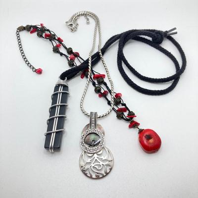 LOT 49: Fashion Jewelry Collection - Pendant Necklaces (Chico's) and More