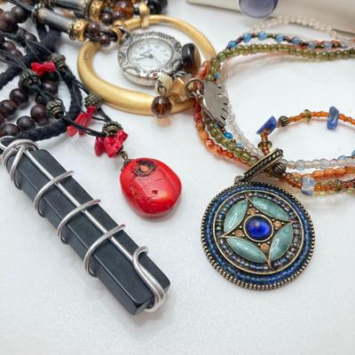 LOT 49: Fashion Jewelry Collection - Pendant Necklaces (Chico's) and More