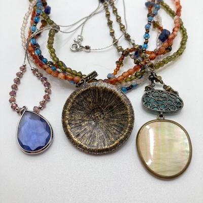 LOT 49: Fashion Jewelry Collection - Pendant Necklaces (Chico's) and More