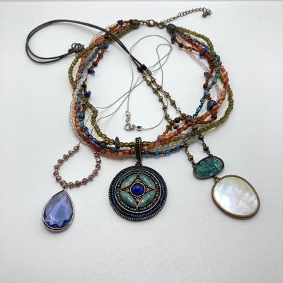 LOT 49: Fashion Jewelry Collection - Pendant Necklaces (Chico's) and More
