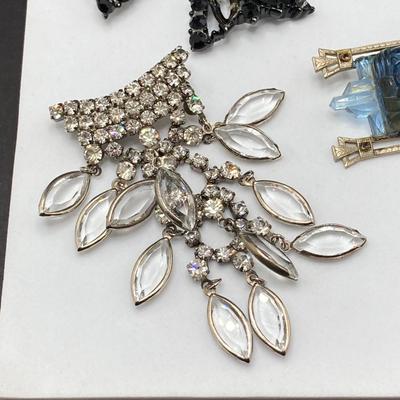 LOT 52: Vintage Brooches and Pins - Black Weiss and More