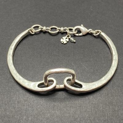 LOT 53: Silver Toned Bracelet Collection - Lucky Brand and More
