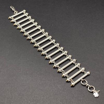 LOT 53: Silver Toned Bracelet Collection - Lucky Brand and More