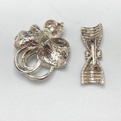 LOT 54: Rhinestone Brooch / Pin Collection