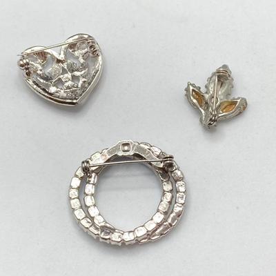 LOT 54: Rhinestone Brooch / Pin Collection