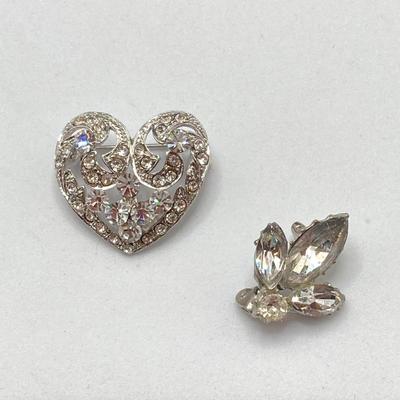 LOT 54: Rhinestone Brooch / Pin Collection