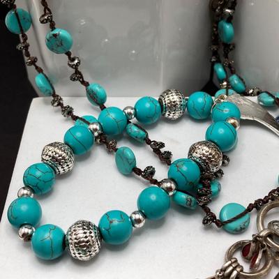 LOT 55: Turquoise Style Fashion Jewelry Collection (Lucky, Li) and More