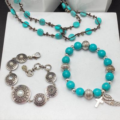 LOT 55: Turquoise Style Fashion Jewelry Collection (Lucky, Li) and More
