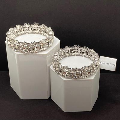 LOT 56: Eye Catching Rhinestone Jewelry - Charter Club, Pearl Craft and More