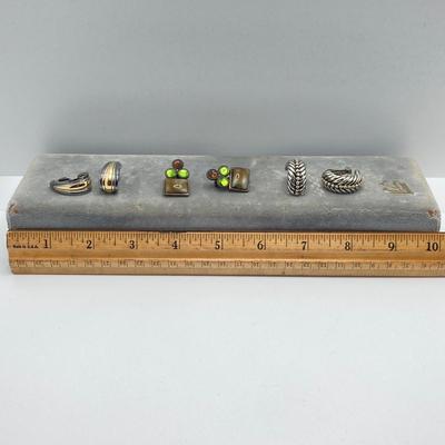 LOT 60: Jewelry Box / Holder with Collection of Clip-on Earrings