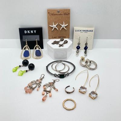 LOT 61: Collection of Fashion Jewelry - Amanda Blu, DKNY, Lucky Brand and More