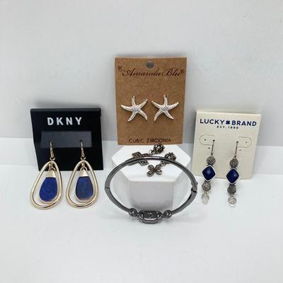 LOT 61: Collection of Fashion Jewelry - Amanda Blu, DKNY, Lucky Brand and More