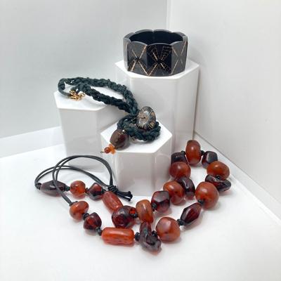 LOT 62: Fashion Jewelry - Animal Print / Tortoise Shell Themed (Ralph Lauren / Ethel & Myrtle) and More