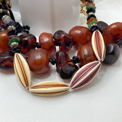 LOT 62: Fashion Jewelry - Animal Print / Tortoise Shell Themed (Ralph Lauren / Ethel & Myrtle) and More