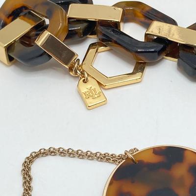 LOT 62: Fashion Jewelry - Animal Print / Tortoise Shell Themed (Ralph Lauren / Ethel & Myrtle) and More
