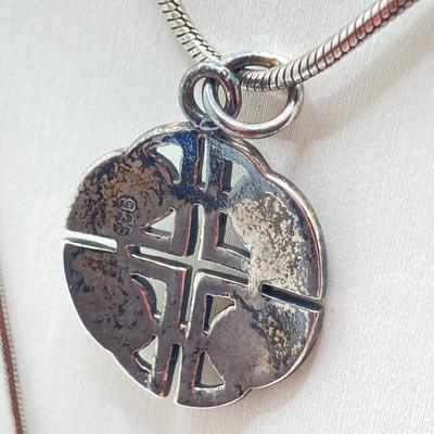 LOT 63: Pair of Sterling Silver Pendant / Locket Necklaces