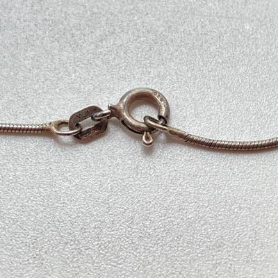 LOT 63: Pair of Sterling Silver Pendant / Locket Necklaces