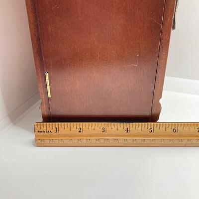 LOT 66: Powell Spinning Double Sided Jewelry Box with Scarf, Scarf Rings and Juicy Couture Key Chain