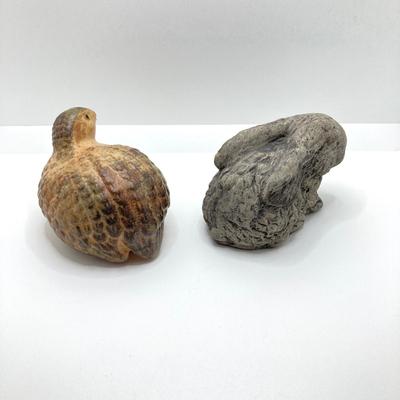 LOT 71: Wildlife Collection - Decorative Plates, Gorgeous Embossed Art Glass Plate and Figurines