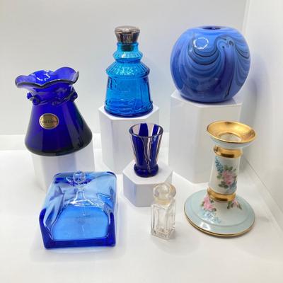 LOT 72: Vintage Art Glass and Perfume Bottles (Ralph Lauren, Shelton, Wheaton and More)