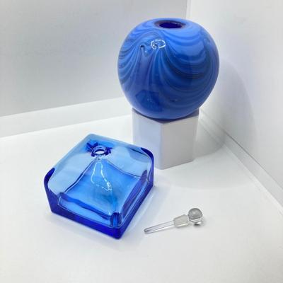 LOT 72: Vintage Art Glass and Perfume Bottles (Ralph Lauren, Shelton, Wheaton and More)