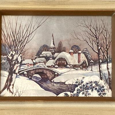 LOT 74: Framed Art Work Collection - Saunders "Daydreams", "Coming Home" with Pair of Rustic Metallic Landscapes