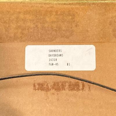 LOT 74: Framed Art Work Collection - Saunders "Daydreams", "Coming Home" with Pair of Rustic Metallic Landscapes