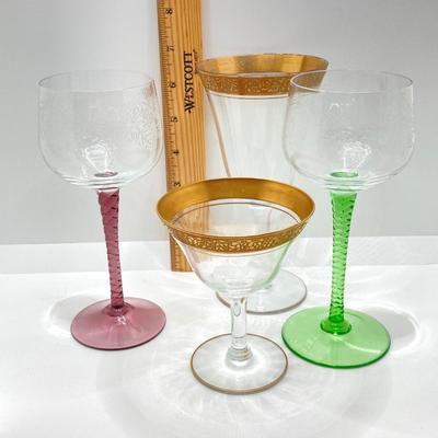 LOT 76: Collection of Crystal - Ralph Lauren Vases, Wine Glasses, Champagne Glasses and Salt and Pepper Shakers