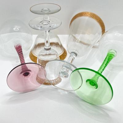 LOT 76: Collection of Crystal - Ralph Lauren Vases, Wine Glasses, Champagne Glasses and Salt and Pepper Shakers