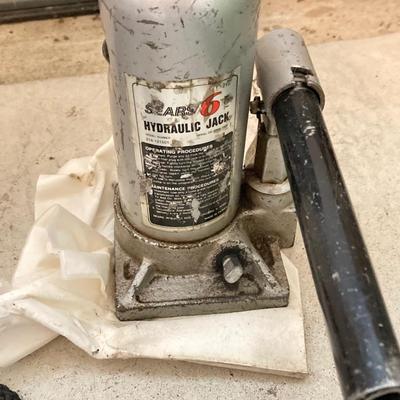LOT 81: Lug All Hoist, Sears Hydraulic Hand Jack and Bike / Kayak Hoist Pulleys