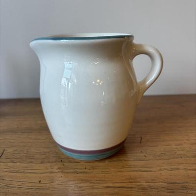 LOT 84: Vintage Fruit Serving Dish, Made in England Small Mixing Bowl, Johnson Brothers Plate, Fiesta Ware Bowl, Woven Hot Pads & More