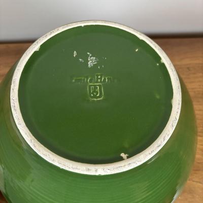 LOT 85: Vintage Green Pitcher, Large Emile Henry Green Mixing Bowl, Tupperware, Rubbermaid (NIP), Pfaltzgraff & More