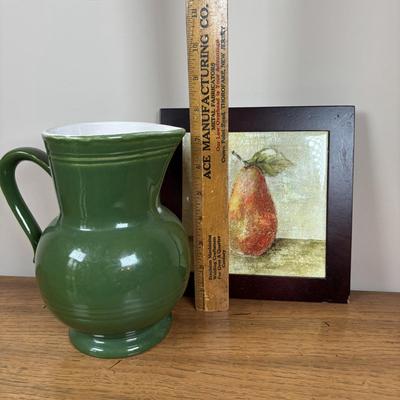 LOT 85: Vintage Green Pitcher, Large Emile Henry Green Mixing Bowl, Tupperware, Rubbermaid (NIP), Pfaltzgraff & More