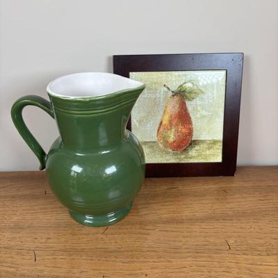 LOT 85: Vintage Green Pitcher, Large Emile Henry Green Mixing Bowl, Tupperware, Rubbermaid (NIP), Pfaltzgraff & More