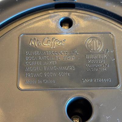 LOT 92: Corning Ware Visions Fry Pan w/Lid, Mr. Coffee, Mikasa Teapot & Cup Set, and Coffee Mugs