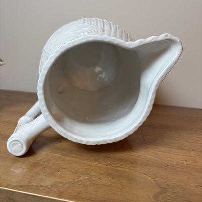 LOT 93: Charter Club Nesting Bowls, Metal Serving Tray, White Ceramic, Water Pitcher & Watering Can Vase