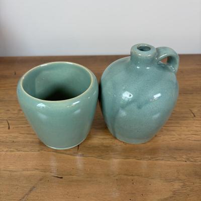 LOT 98: Delft Blue Dutch Boy & Toothpick Holder, OGGI Mini Yellow Canister, Villeroy & Boch Switch 1 (Ava, Caru, & Beala)...