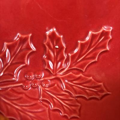 LOT 102: Holiday Decor: Glazed Snowman & Bowl, Lenox Rustic Berry Plate, Roman Inc. Artisan Angel Ornament, Pfaltzgraff & More