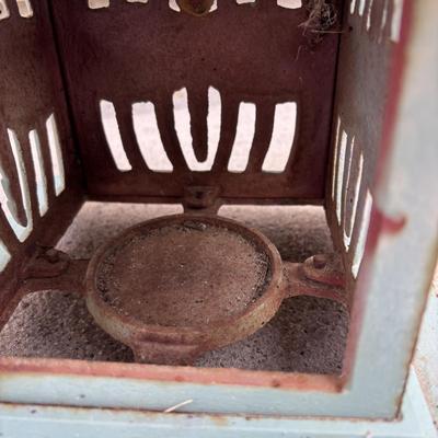 LOT 106: Cast Iron Dragonfly Pagoda Lantern