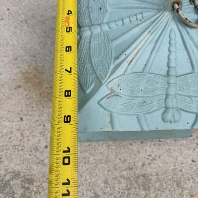 LOT 106: Cast Iron Dragonfly Pagoda Lantern