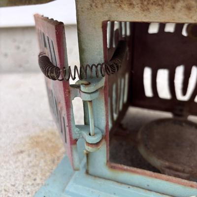 LOT 106: Cast Iron Dragonfly Pagoda Lantern